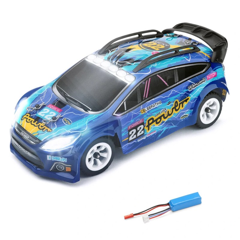 Wltoys 284010 1 28 mittakaavan radiolla ohjattava driftaava neliveto auto led valoilla