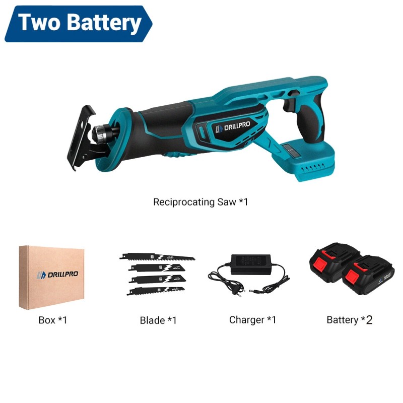 Drillpro harjaton vaihtosaha 18 V 3000 W säädettävä nopeus puu metalli muovi