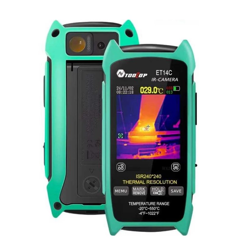 TOOLTOP ET14C 2 8 tuuman lämpökamera 25Hz ISR240x240 kodin lämpökuvaus jalustalla sähkövikojen tunnistus