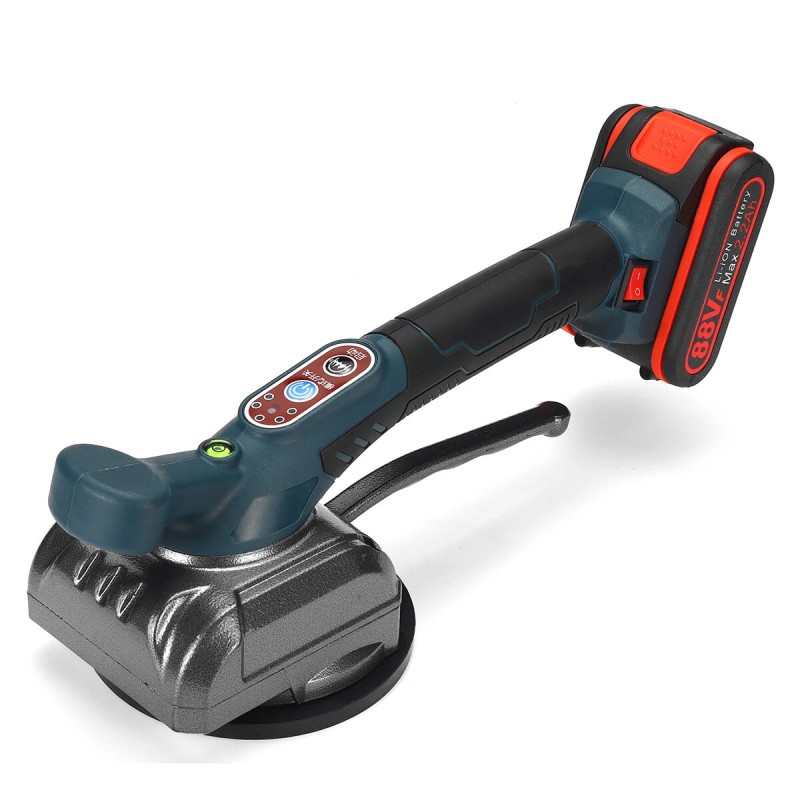 Laatoituskone 18 V 6 nopeuksinen tärinällä ja imulla led valolla 120x120 cm keraamisille laatoille 2 akkua mukana