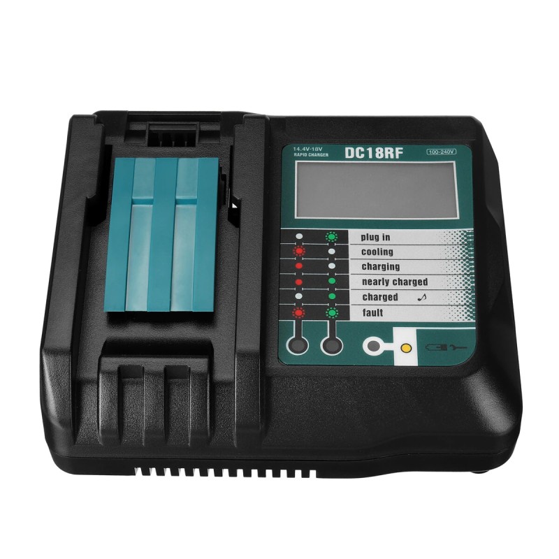 Dc18rc nopea litiumioni USB akkulaturi LED näyttö BL1830 BL1840 BL1850 14 4V 18V Mak