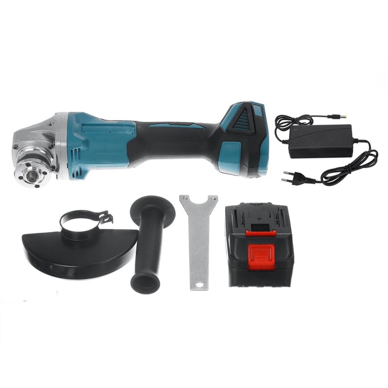 Drillpro akkukäyttöinen harjaton kulmahiomakone 18V 800W kompakti ylikuormansuoja litium akku eu pistoke