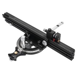 HONGDUI tarkkuusjiirisaha pöytäsirkkeliin pidennetty aidalla 0 02 mm mikrosäädettävä pysäytin jyrsinpöydän kulman säätö