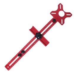 Nelitoiminen alumiininen jyrsinurakiinnike kaapin laitteistoon ympyräleikkausohjain 90 370 mm