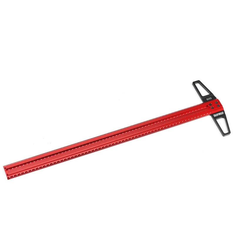 ENJOYWOOD TS tarkka puuntyöstö T viivain alumiiniseos reiän paikannus 300 1000 mm