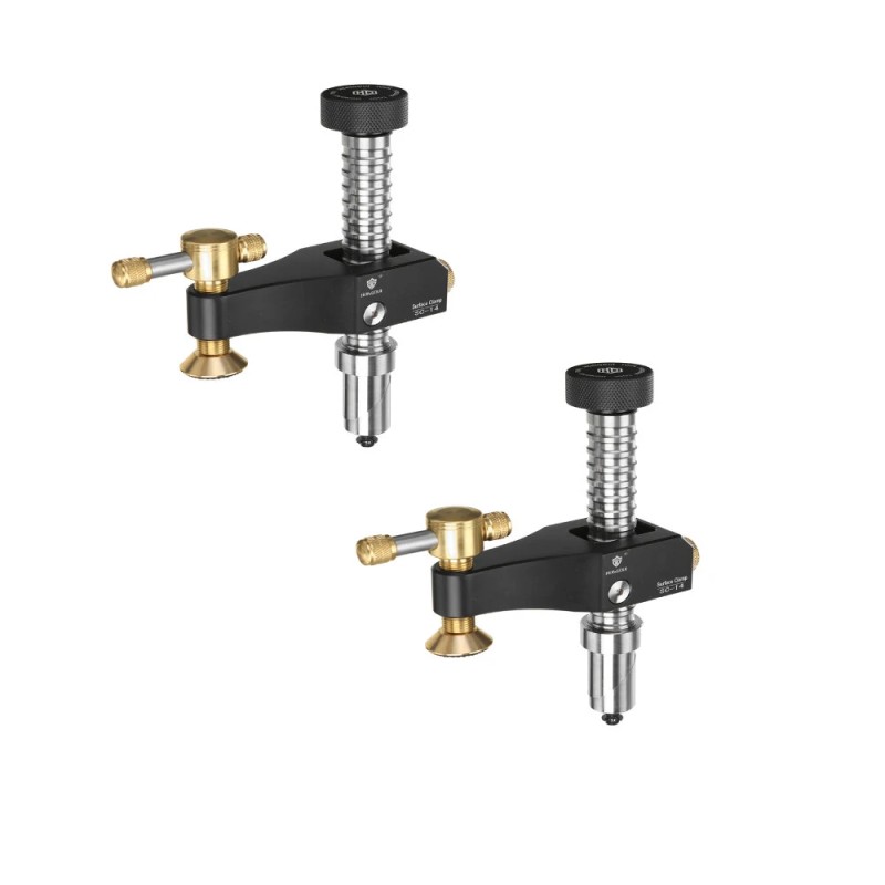 HONGDUI SC 14 puuntyöstöpöydän pintapuristin säädettävä alumiiniseoksesta messinkiosin 19 20 mm reikiin