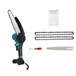 VIOLEWORKS 8 tuuman harjaton sähköinen ketjusaha automaattisella voitelulla 21 V n akulle yhteensopiva