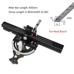 HONGDUI HD MG21 jiirisahausvaste sopii useimpiin Bosch Festool Dewalt pöytäsahoihin 50 asteen kulma