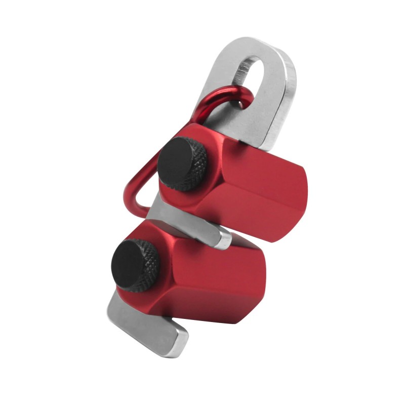 Kaksi neliömuotoista apukiinnikettä tarkkoihin porrasmittauksiin ja täydelliseen kehystykseen