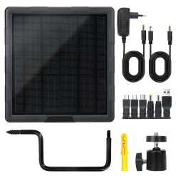 BL6A 5W kolmitoiminen aurinkopaneelisarja usb lataussäätimellä sisäänrakennetulla 6000mAh akulla 6V ja 12V metsästyskameroille
