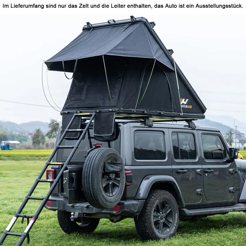 NATURNEST kattoteltta kahdelle tai kolmelle alumiinirunko kovakuori vedenpitävä UV suoja