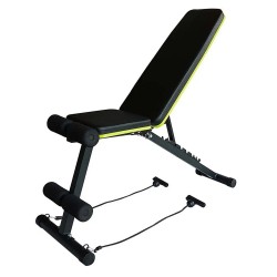 Säädettävä vatsapenkki LIFEFIT taitettava kotikäyttöön 150 kg kantavuus