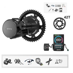 Bafang BBS01B 36V 250W keskimoottorin muuntosarja VD618 näyttö 36 42 44 52T ketjupyörä