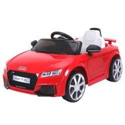 ELJET TT RS 12V sähköauto kauko ohjaimella Bluetooth MP3 turvavyöllä 3 8 vuotta punainen