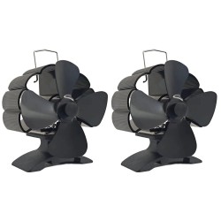 Nelilapainen hiljainen takkatuuletin DY384A lämpövoimainen ilmanpuhallin puulämmitteiseen takkaan ympäristöystävällinen