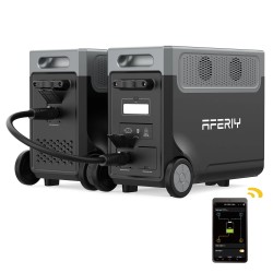 Aferiy P310 EC H kannettava voimalaitos laajennettava P310 EC S jatkoakulla näytöllä rullilla puhdas siniaalto