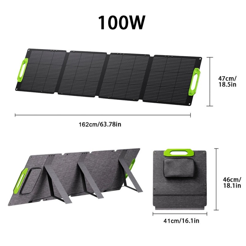 LIONSHEE taitettava aurinkopaneeli 100W 200W 300W 400W monokiteinen pii 23 hyötysuhde IP67