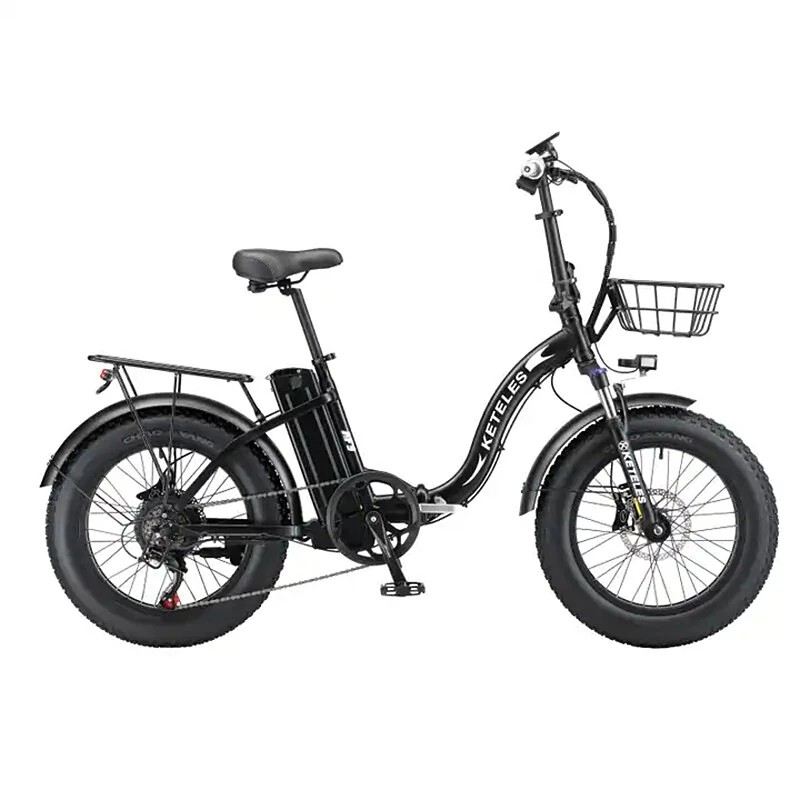 KETELES KF9 taittuva sähköpyörä 48V 18Ah 1000W takamoottori 20 tuumaiset renkaat hydrauliset levyjarrut musta