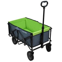 CALTER taittuva retkeilykärry lasten ja tavaroiden kuljetukseen rannalle ja puutarhaan