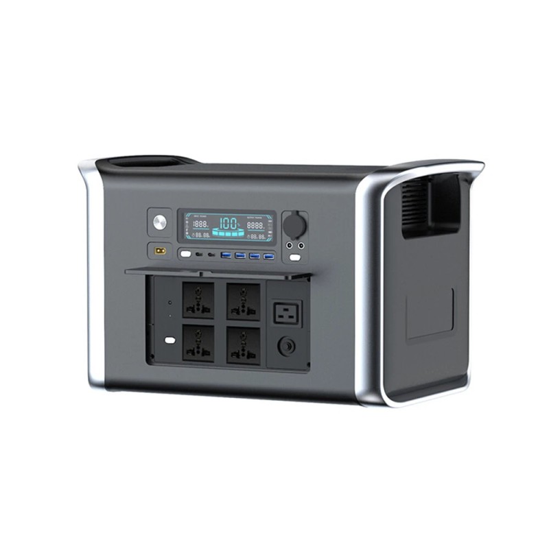 Cosmobattery Apower 2000 kannettava virtalähde 2048Wh LiFePO4 akku 2600W puhdas siniaalto invertteri