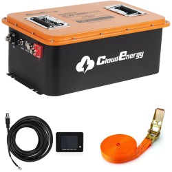 Cloudenergy LiFePO4 akku golfautoihin ja aurinkovarastoon 51 2V 60 100 105Ah 200A BMS