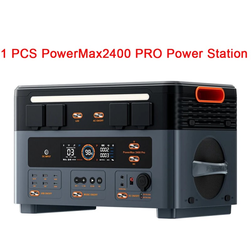 Oscal PowerMax 2400 Pro kannettava virtalähde 2016Wh LiFePO4 laajennettava BP2400 PRO