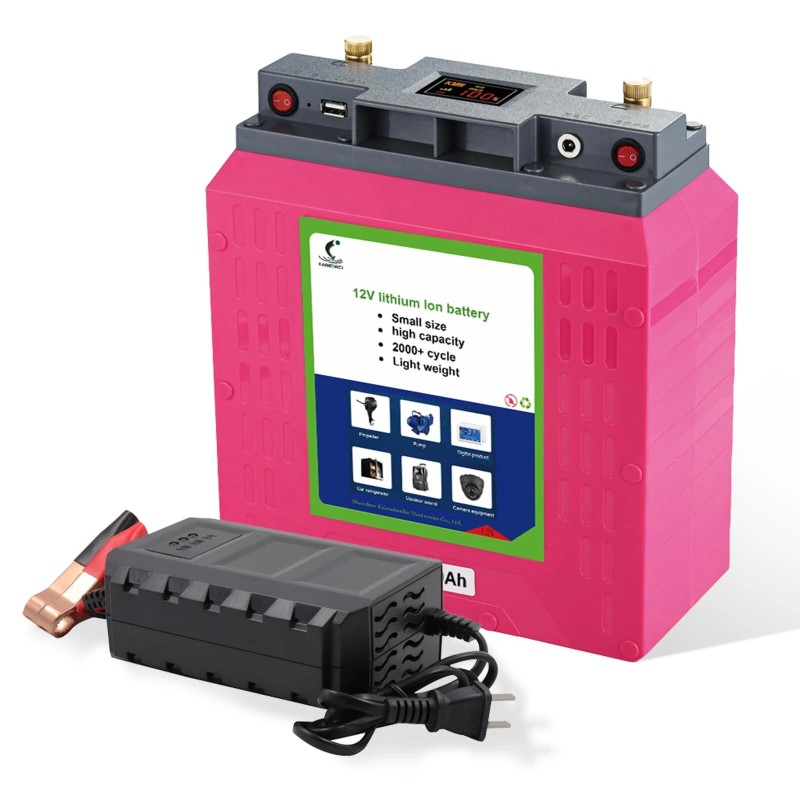 KWMThunder 12V 100Ah LiFePO4 akku päivitetty 100A akunhallintajärjestelmä 15000 sykliä laturi USB liitäntä