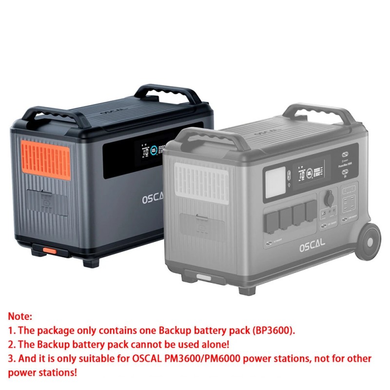 Blackview Oscal BP3600 lisäakku 3600Wh sopii vain PowerMax 3600 LiFePO4