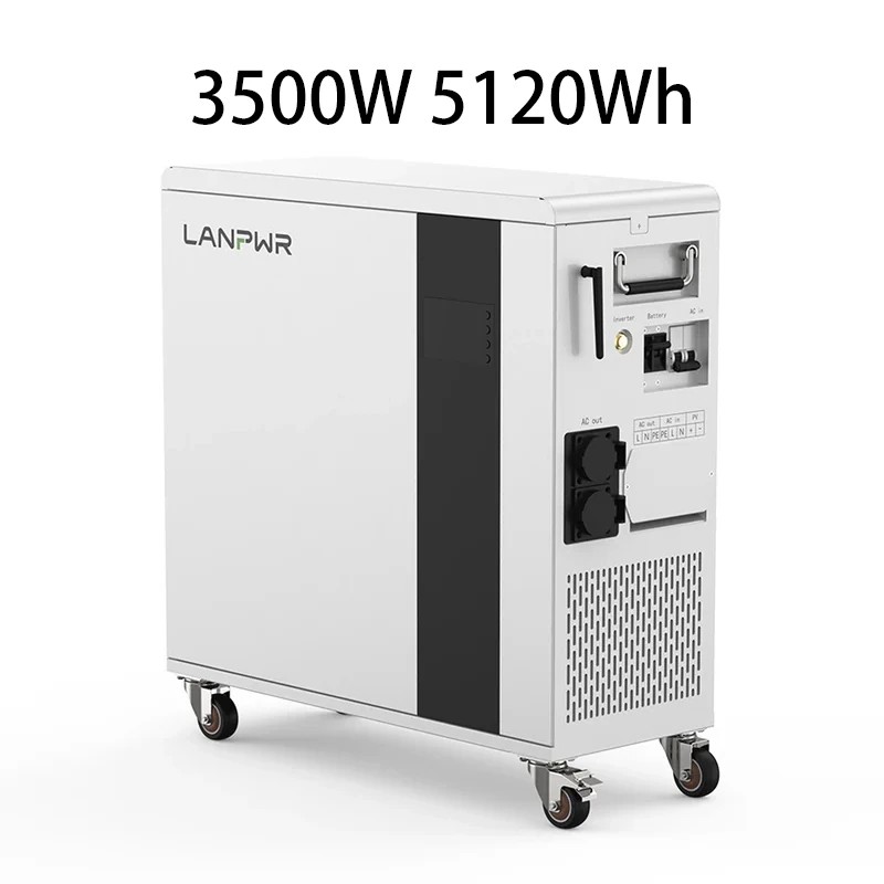 LANPWR 3500W 5000W 5120Wh LifePo4 varavirtalähde aurinkogeneraattori kotiin ulkokäyttöön UFOX PLUS 35E