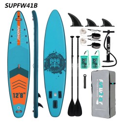 HauskaVesi puhallettava sup lauta 385x85x15 cm varustepaketti mela pumppu reppu turvahihna