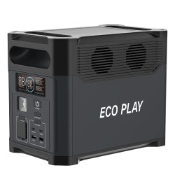 ECOPLAY virtalähde 1024Wh LiFePO4 akku 1200W aurinkogeneraattori retkeily latausasema