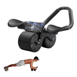 Bominfit kaksipyöräinen automaattinen palautuva älylaskuri hiljainen vatsarulla kyynärtuki puhelintelineellä