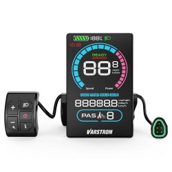 Varstrom VD618 3 5 tuuman värillinen LCD näyttö IP66 vesitiivis CAN protokolla 5 nastainen uros 36 72V sähköpyörälle