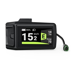 Varstrom DPC080 1 9 tuuman TFT näyttö Bafang CAN 5 napainen 36 52V vedenpitävä automaattinen taustavalo