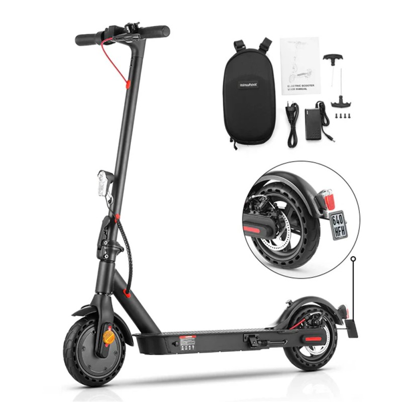 Isinwheel E9 ABE sähköpotkulauta 350 watin moottori 36 voltin 7 5 ampeeritunnin akku 40 kilometrin toimintamatka