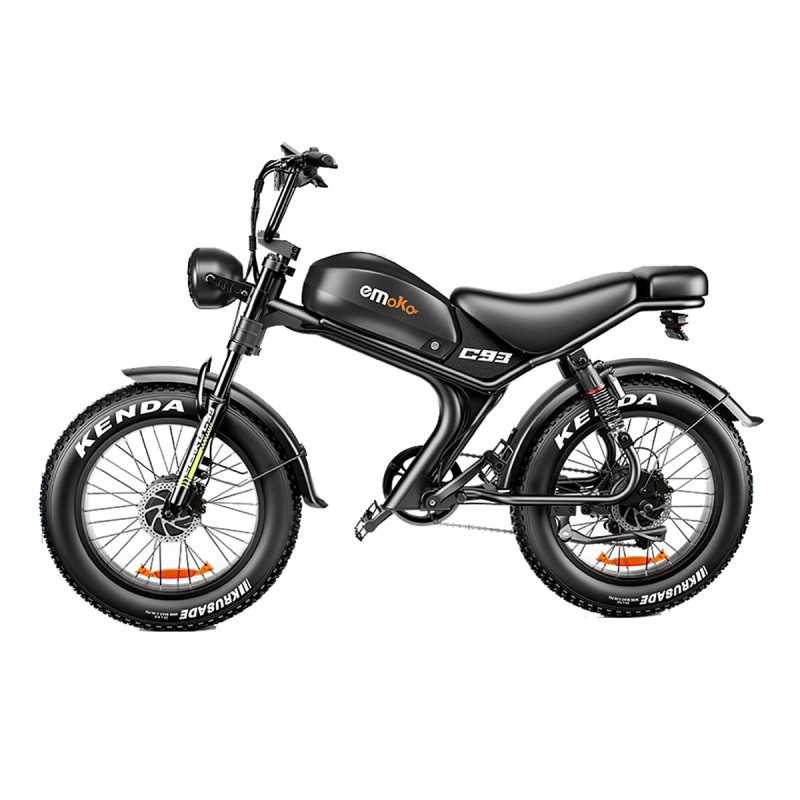 Emoko C93 sähköpyörä 48V 23Ah akku kaksoismoottori 1000W 2 20 tuumaiset renkaat 180kg kantavuus