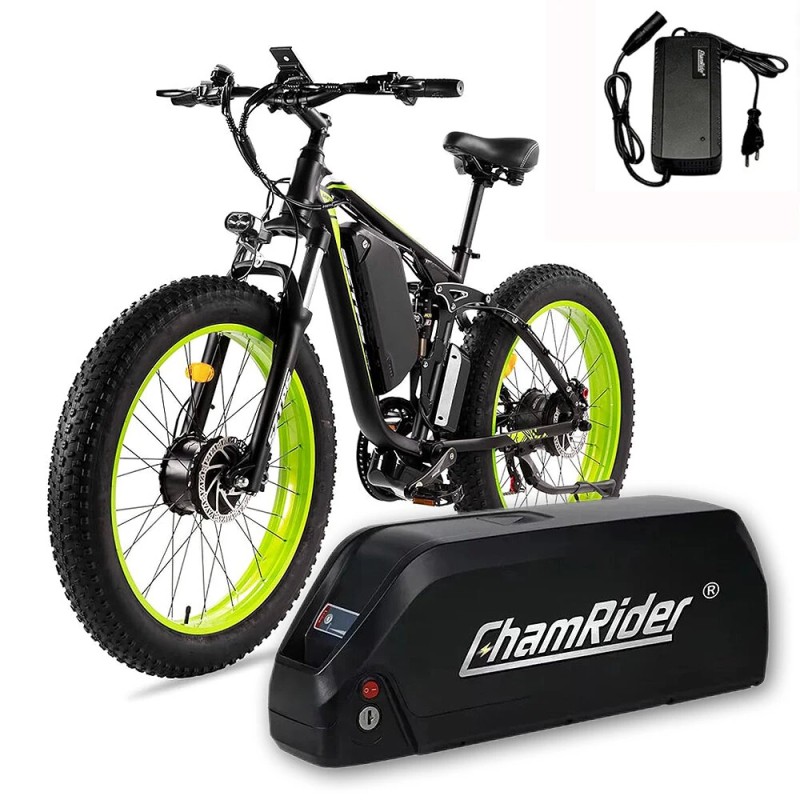 ChamRider Polly A 48V 22 5Ah 1080Wh runkoakku IP65 vedenkestävä 4A laturi sopii 250 2000W moottoreille