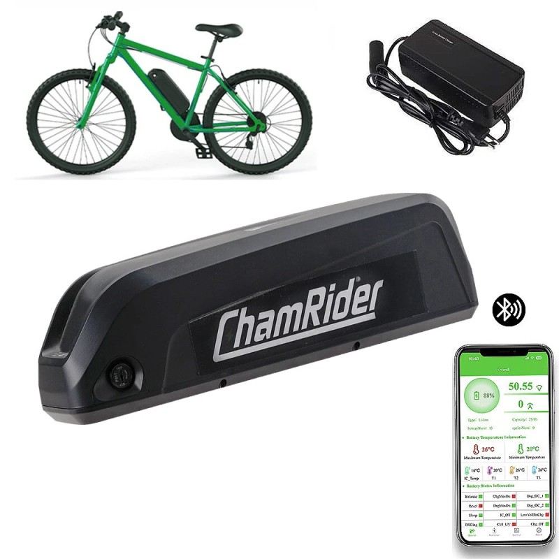 Chamrider g70 48v 19 2ah akku 921 6wh 21700 kennoilla 40a akunhallinta vesitiivis