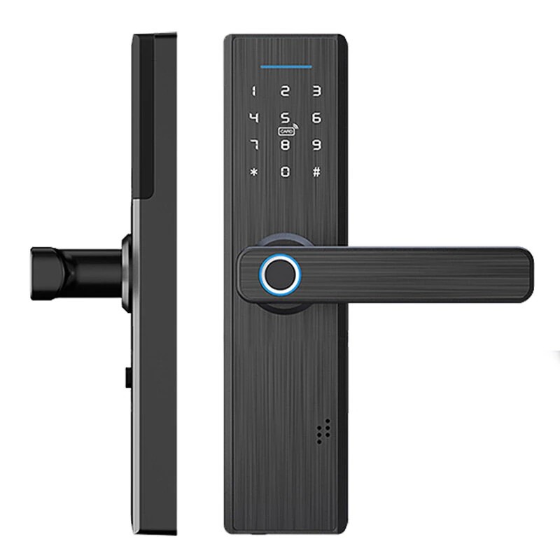 MOES X1 Tuya älylukko sormenjälkitunnistuksella WiFi avainvapaa salasana IC kortti Super C tason lukkoydin