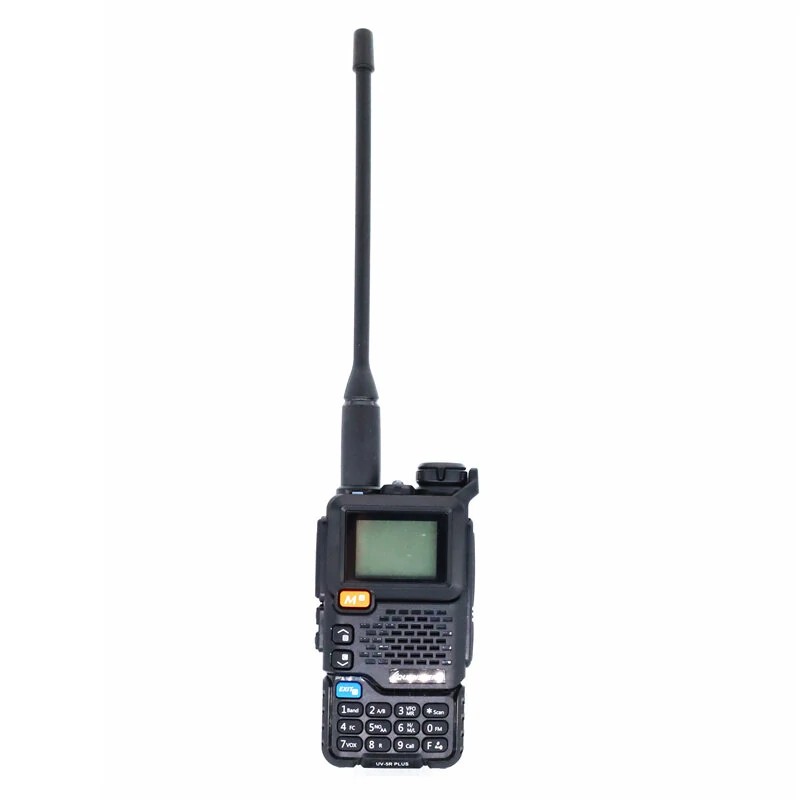 Quansheng UV 5R PLUS 5W ilmailuradio VHF UHF DTMF FM NOAA ladattava kahdensuuntainen radiopuhelin