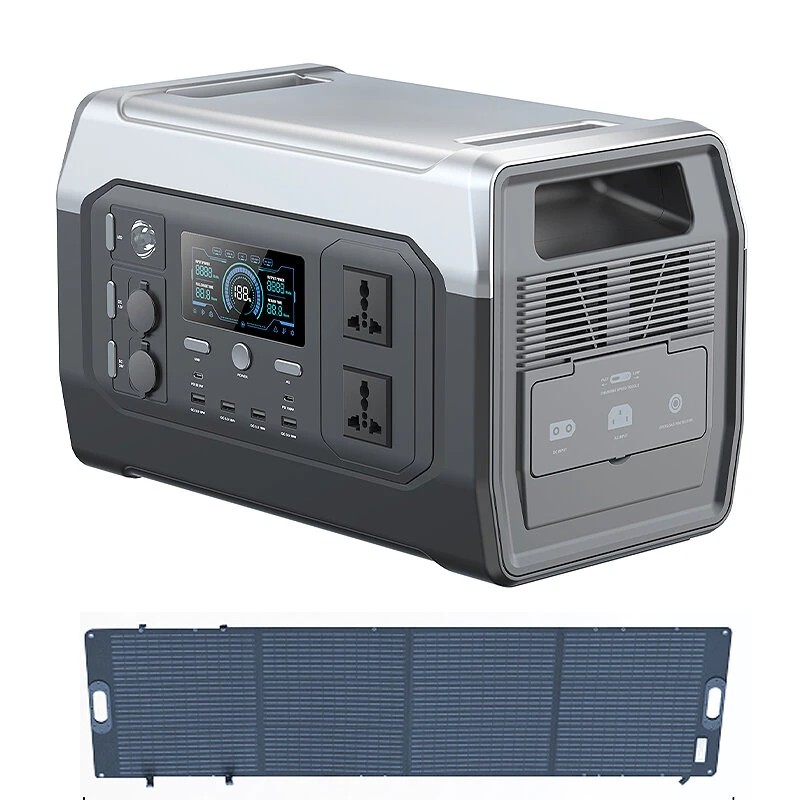 Bakeey kannettava 1800 W aurinkogeneraattori 1024 Wh LiFePO4 akku pikalataus UPS