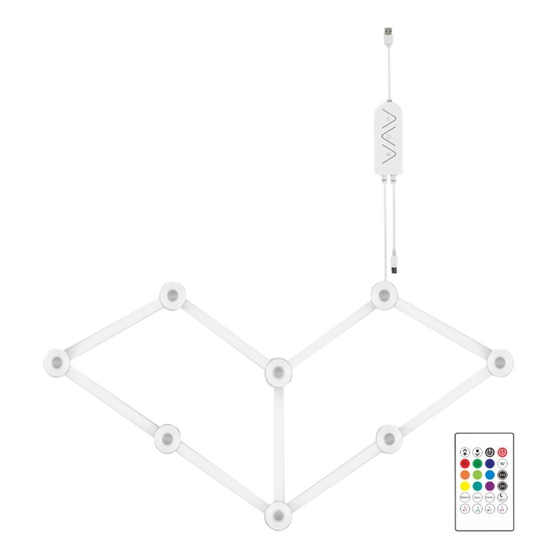 BlitzWill BW SL1 älykäs muokattava RGBIC LED valopalkkisetti Tuya WiFi musiikkisynkronointi Alexa ja Google Assistant