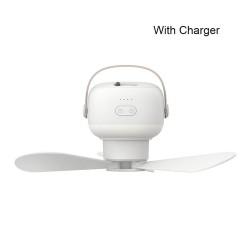 Tevorex kannettava kattotuuletin ladattava pitkäkestoinen akku kauko ohjain led valo telttakäyttöön