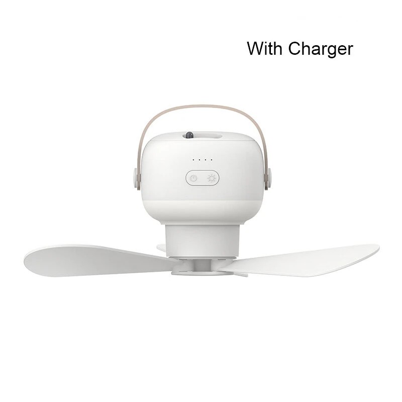 Tevorex kannettava kattotuuletin ladattava pitkäkestoinen akku kauko ohjain led valo telttakäyttöön