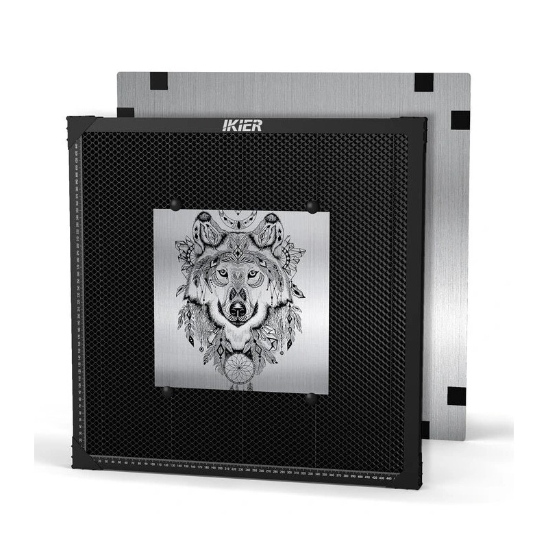 Hunajakennotyöpaneeli iKier täysmetallinen 500x500 mm laserkaiverruskoneille työpöydälle