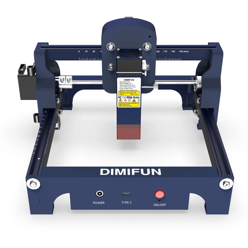 Kompakti DIMIFUN D9 A45 4 5W laserkaiverrin 445nm 130x130mm 10000mm min monimateriaalinen