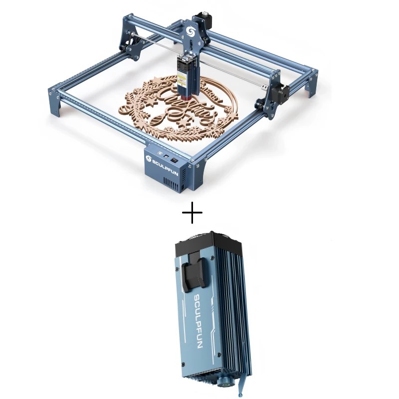 SCULPFUN S9 laserkaiverruskone 410x420 mm ja IR 2 1064nm infrapunalasermoduuli