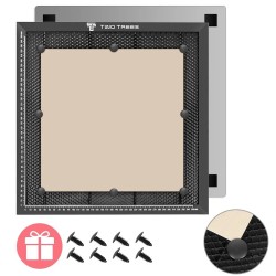 TWO TREES hunajakennopöytä laserleikkaus ja kaiverrustaso 400x400x22 mm