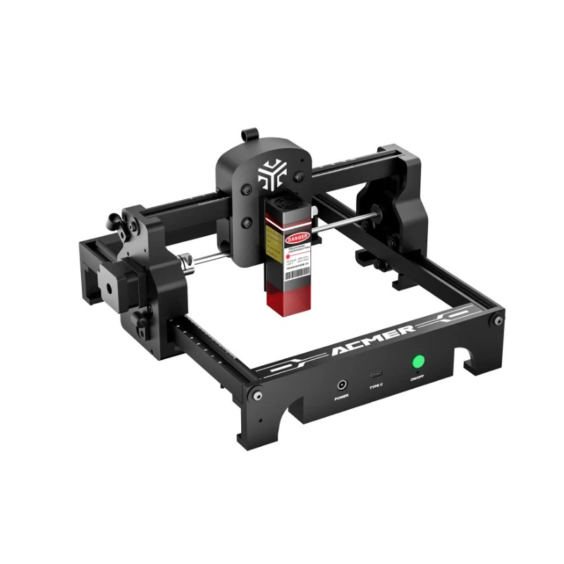 ACMER S1 Mini 6W kannettava korkean tarkkuuden laserkaiverruslaite 130 mm työalue