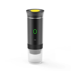 NovuLife kannettava kolmitoiminen espressokone kapselille ja kahvijauheelle autoon kotiin retkeilyyn